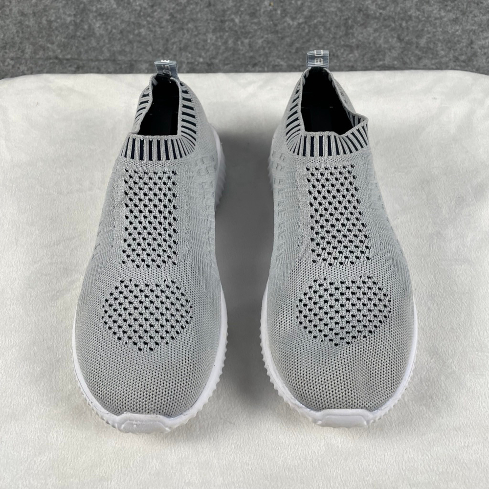 TIOSEBON Women’s Slip On Walking Shoes Gray White Mesh Knit Sneakers Size 9 / 40 - Picture 3 of 8